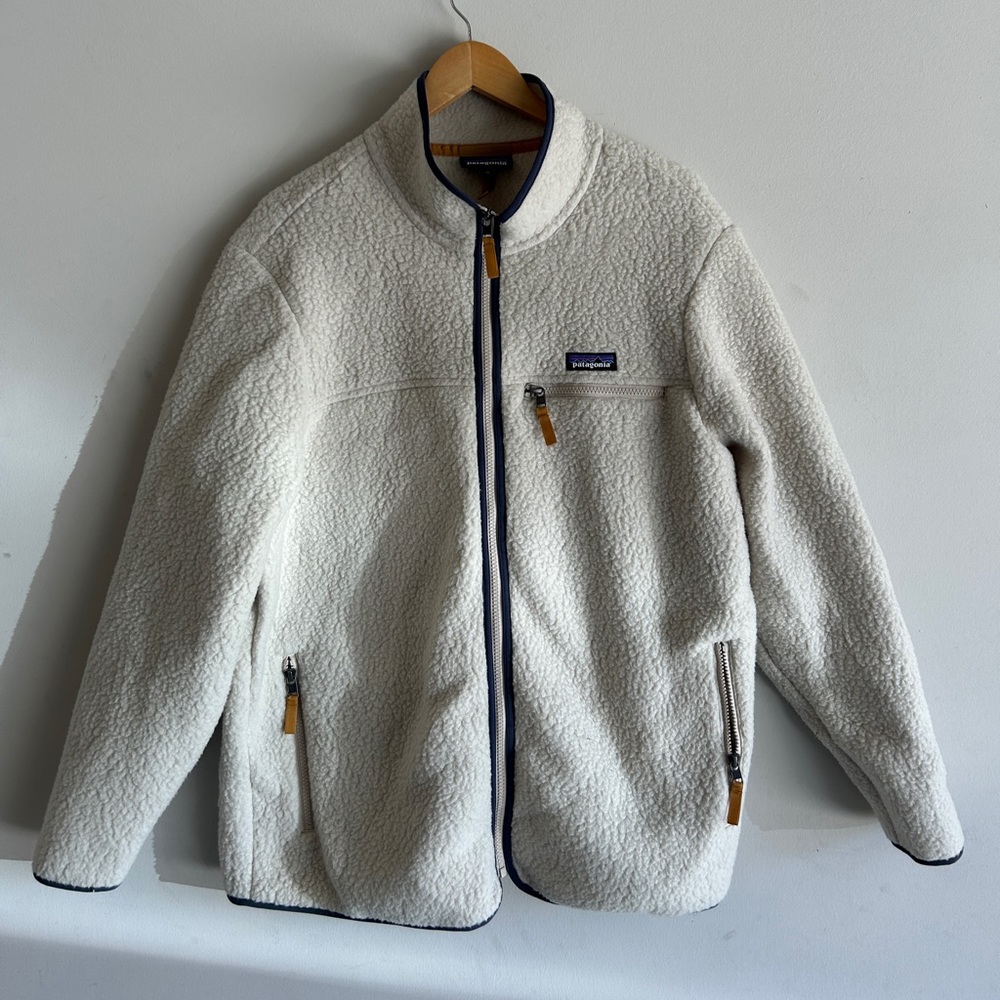 Patagonia White Fleece Jacket